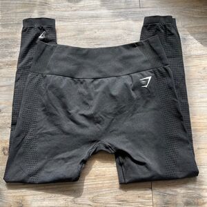 Gymshark Leggings Vital Seamless 2.0 Large Black Gray Spotted Workout Gym